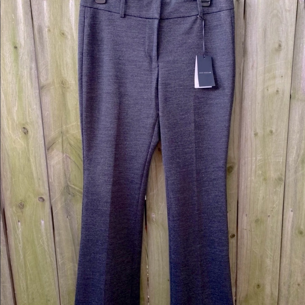 Ann Taylor stretch wool Melange slim trouser Sz 8